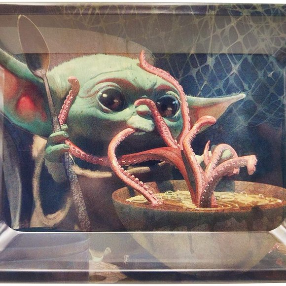 MINI TRAY Vintage Style Metal Small Tray / baby Yoda - Picture 4 of 6